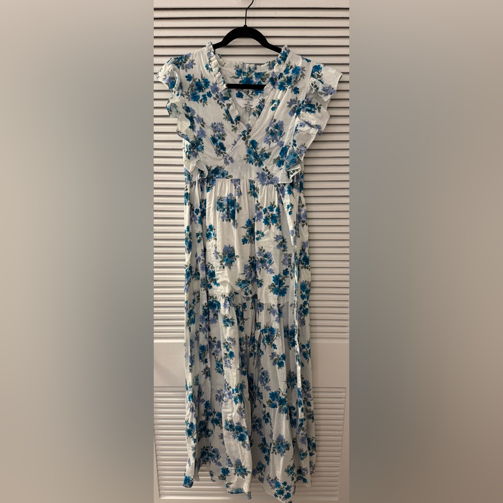 La Roque Marlowe Dress-Vintage Blue Floral